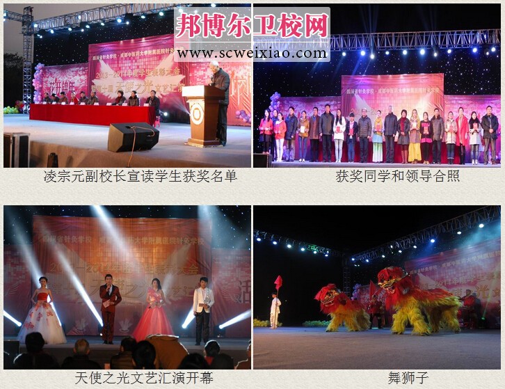 四川省针灸学校2013—2014年度学生表彰大会暨第十届天使之光文艺汇演展板1